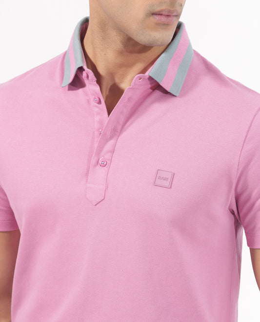 CLASSIC CONTRAST COLLAR KNIT POLO DIVIDE